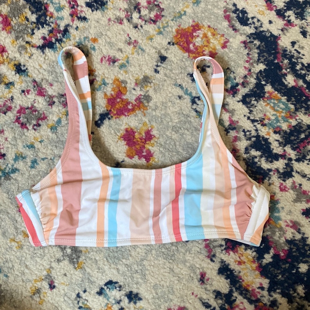 Target Striped Bikini Top